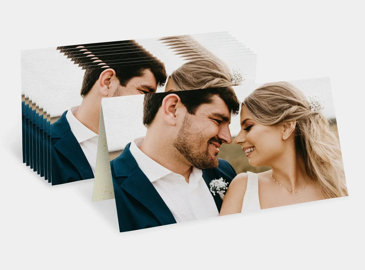 Hochzeitskarten 10er Set - breit lang