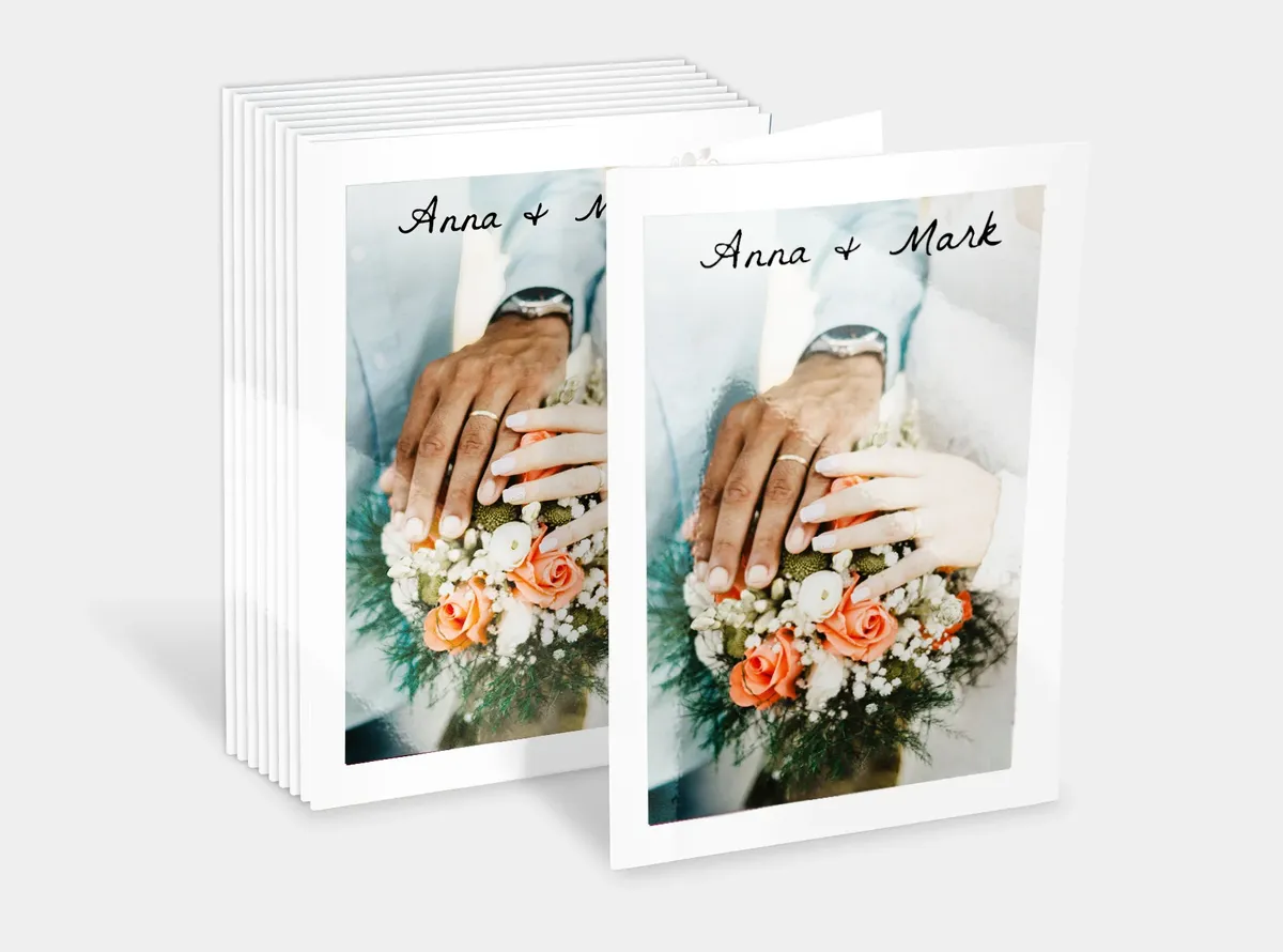 Klappkarten 10er Set - Hochzeit