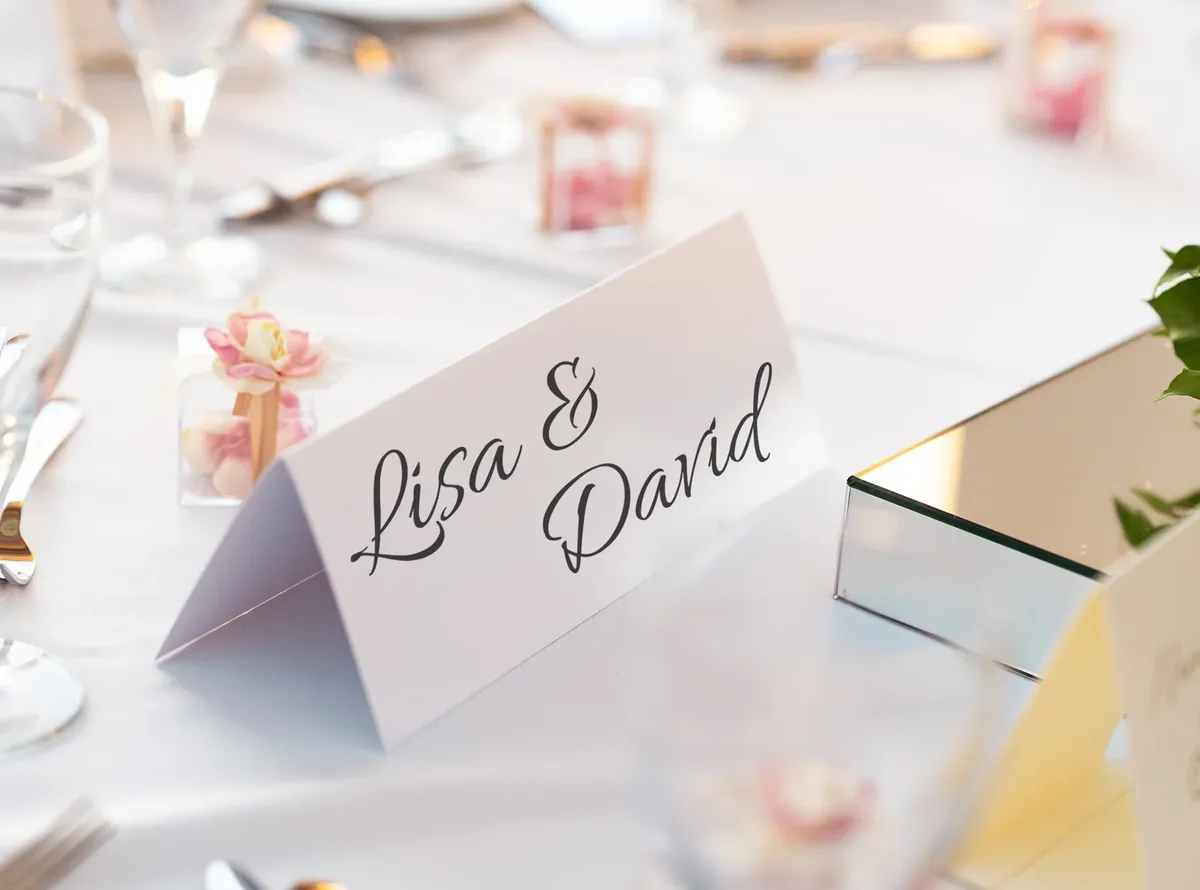 Tischkarten für die Hochzeit selbst gestalten