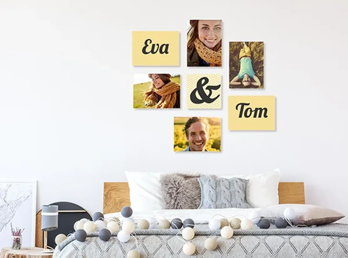 Personalisierte Fotowand jeden Valentinstag unendlich erweitern