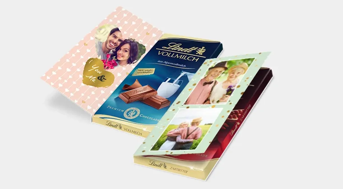 Valentinstags-Karten und Süsse Schokolade online