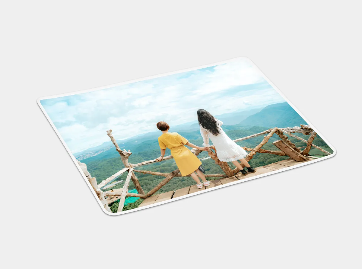 Ein hochwertiges, abwischbares Tischset mit Foto, Lebensmittelecht