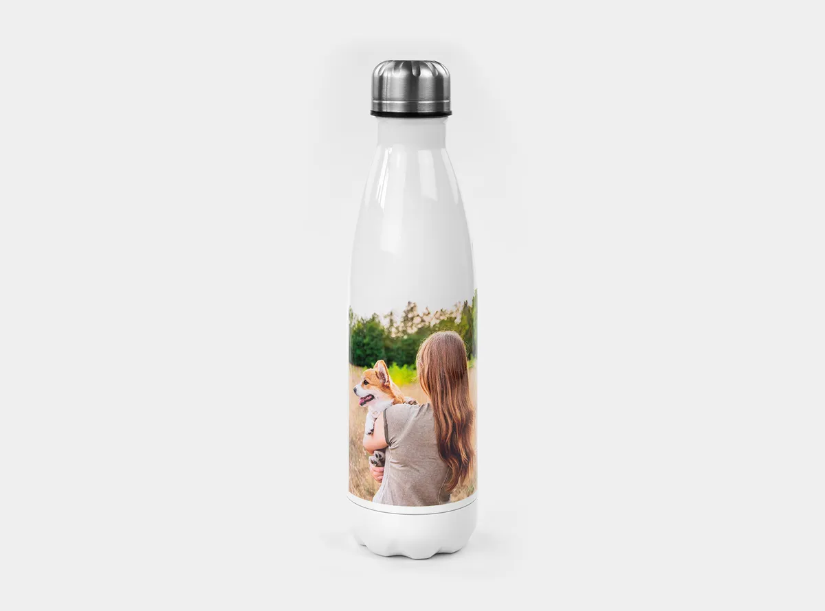 Thermosflasche mit Foto - Urlaub, Camping, Abenteuer